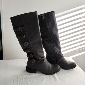 Blowfish knee high gray boots size 10